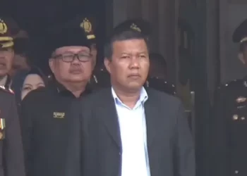 Romi Haryanto Bupati Tanjabtim Menghadiri Acara HUT Bhayangkara Ke-78