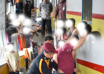 Cegah Gangguan Keamanan, Lapas Narkotika Kls II B Muara Sabak Gelar Razia Rutin Blok Hunian Warga Binaan