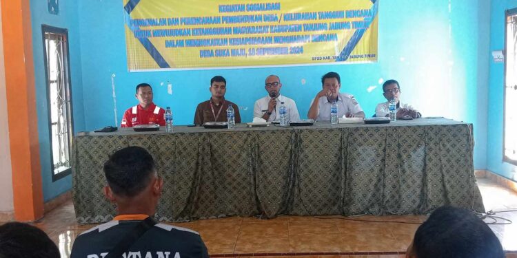 BPBD Tanjab Timur Mendukung Pembentukan Destana Dari Pihak Desa
