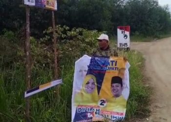 Atribut Kampanye Dirusak Oknum Yang Tak Bertanggung Jawab, Ketua Media Center Dilla-Muslimin Berpesan Kepada Simpatisan Tetap Santun