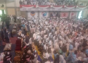 Ribuan Simpatisan Romi-Sudirman Padati Gedung Paduka Berhala
