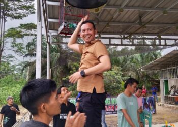 Muslimin Tanja, Calon Wakil Bupati Nomor Urut 2 Hadiri Launching Pelita Mania Team