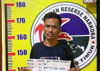 Pria Asal Kabupaten Muaro Jambi Tertangkap Satresnarkoba Tanjab Timur