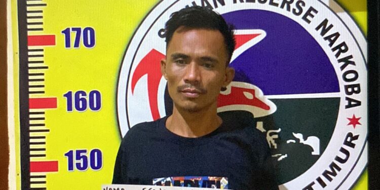 Pria Asal Kabupaten Muaro Jambi Tertangkap Satresnarkoba Tanjab Timur