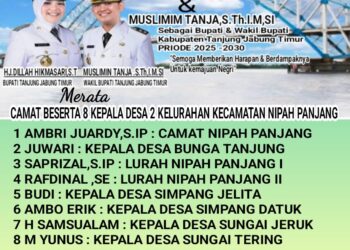 Camat Nipah Panjang dan 8 Kepada Desa Ucapkan Selamat Dilantiknya Bupati dan Wakil Bupati Tanjabtim