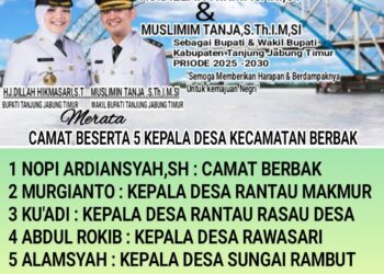 Camat Berbak Beserta Kepala Desa, Ucap Atas Dilantiknya Bupati