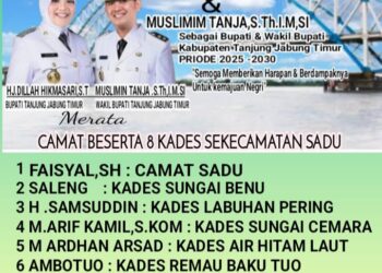 Kepala Desa se-Kecamatan Sadu Mengucapkan Selamat Dilantiknya Bupati Terpilih