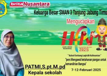 Keluarga Besar SMAN 3 Tanjung Jabung Timur Mengucapkan HPN