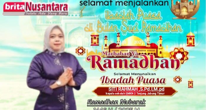 Keluarga Besar SMKN 2 Tanjung Jabung Timur Mengucapkan Selamat Menunaikan Ibadah Puasa