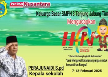 Keluarga Besar SMPN 3 Tanjung Jabung Timur Mengucapkan Selamat Hari Pers Nasional