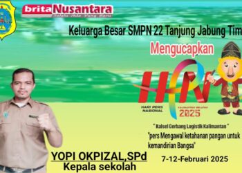 Keluarga Besar SMPN 22 Tanjung Jabung Timur Mengucapkan Selamat Hari Pers Nasional