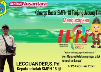 Keluarga Besar SMPN18 Tanjung Jabung Timur Mengucapkan Selamat Hari Pers Nasional