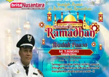 Kepala Desa Kota Harapan Beserta Jajarannya Mengucapkan Selamat Menunaikan Ibadah Puasa