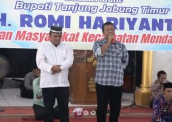 Bupati Bersama Wakil Bupati Tanjabtim Kunker Sekaligus Silaturahmi di Kecamatan Mendahara
