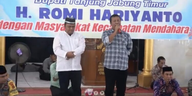 Bupati Bersama Wakil Bupati Tanjabtim Kunker Sekaligus Silaturahmi di Kecamatan Mendahara