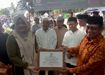 Bupati dan Wakil Bupati Tanjabtim Hadirin Safari Ramadhan di Kecamatan Geragai