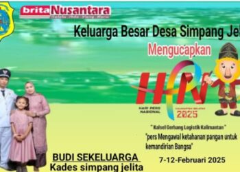 Kepala Desa Simpang Jelita Mengucapkan Selamat Hari Pers Nasional