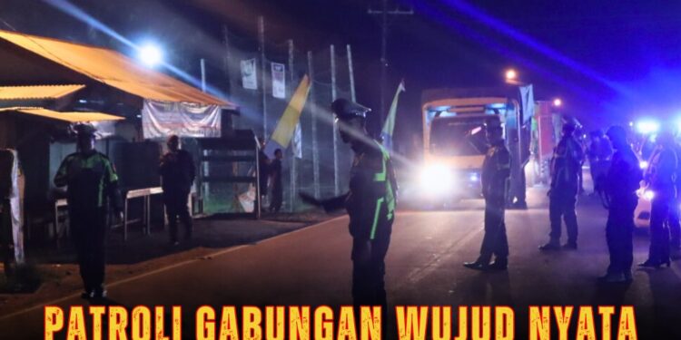 Polres Tanjab Timur Gelar Patroli Gabungan Guna Cegah Tindak Pidana di Wilayah Hukum