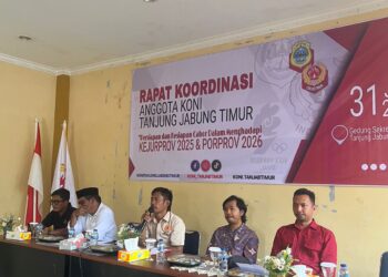 KONI Tanjab Timur Gaspol Persiapan! Target Porprov 2026 Jadi Kebanggaan Daerah