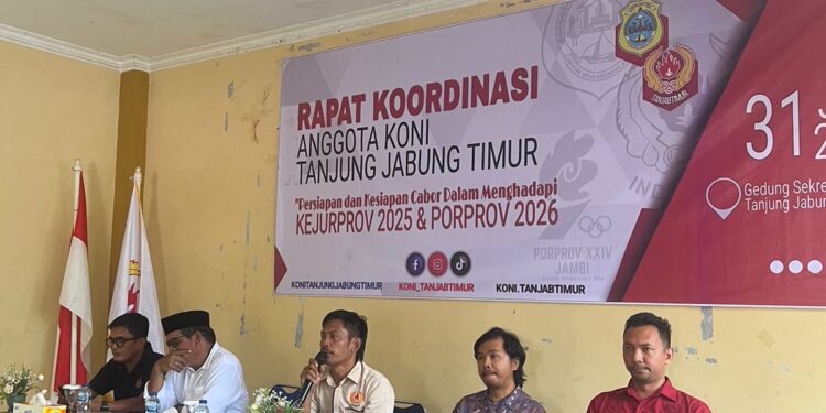 KONI Tanjab Timur Gaspol Persiapan! Target Porprov 2026 Jadi Kebanggaan Daerah