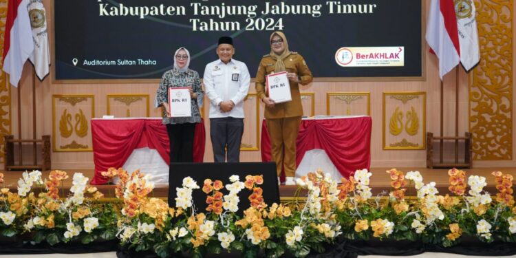 Kinerja Keuangan Konsisten Baik, Pemkab Tanjabtim Raih Opini WTP ke-8 Kali Berturut