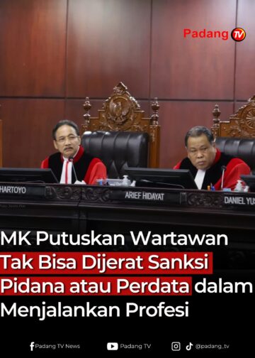 MK Putuskan Wartawan Tak Bisa Dijerat Sanksi Pidana  Atau Perdata Dalam Menjalankan Profesi