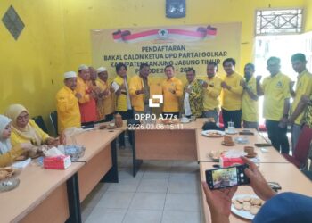 MT Kembalikan Formulir Pendaftaran Bacalon Ketua Golkar DPD Tanjabtim 
