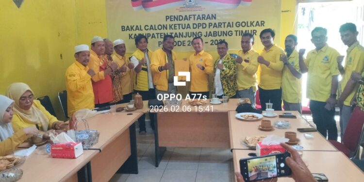 MT Kembalikan Formulir Pendaftaran Bacalon Ketua Golkar DPD Tanjabtim 