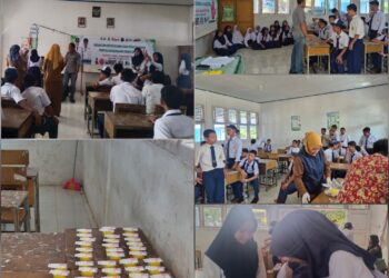 Sosialisasi Bahaya Narkoba dan Deteksi Dini (Tes Urin) di SMPN 17 Tanjabtim