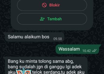 Usai Beritakan Pom Bensin Rantau Rasau, Wartawan Media Bicarajambi.com Dapat Pesan WhatsApp 