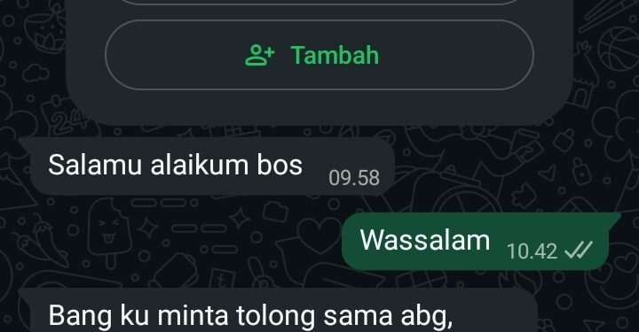 Usai Beritakan Pom Bensin Rantau Rasau, Wartawan Media Bicarajambi.com Dapat Pesan WhatsApp