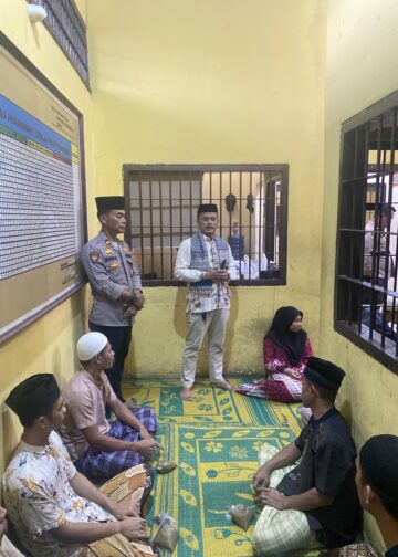 Hangatnya Suasana Ramadhan Di Balik Jeruji Besi, Sat Tahti Polres Tanjab Timur Gelar Buka Puasa Bersama Tahanan