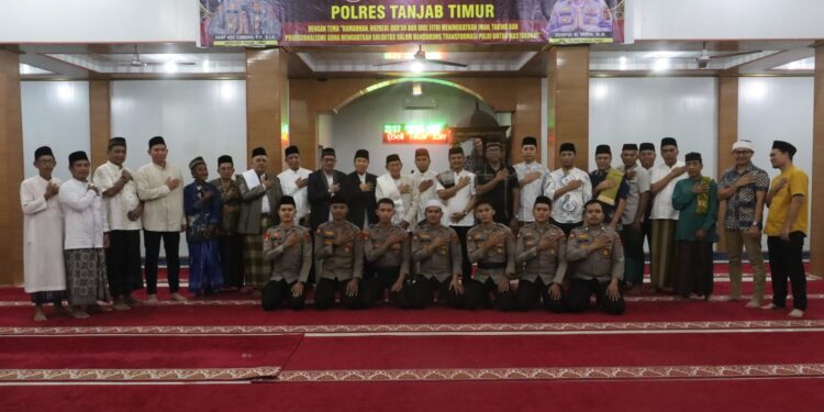 Polres Tanjung Jabung Timur menerima kunjungan Silaturahim dan Safari Ramadhan 1447 H dari *Ketua Umum MUI Provinsi Jambi,
