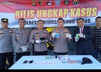 Satnarkoba Polres Tanjabtim Ungkap Jaringan Narkotika Lintas Provinsi, 178 Butir Pil Ekstasi Diamankan