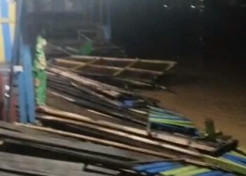 Dermaga Puding Rusak Parah Akibad Kecelakaan Tongkang Batu Bara